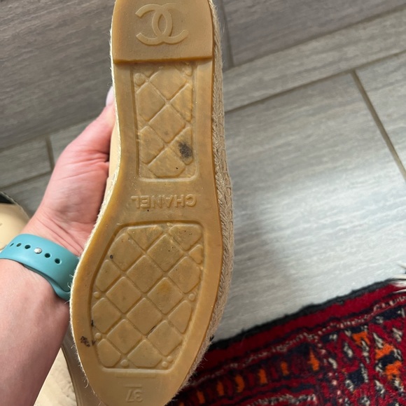 Chanel espadrilles lamb skin leather - Picture 5 of 16